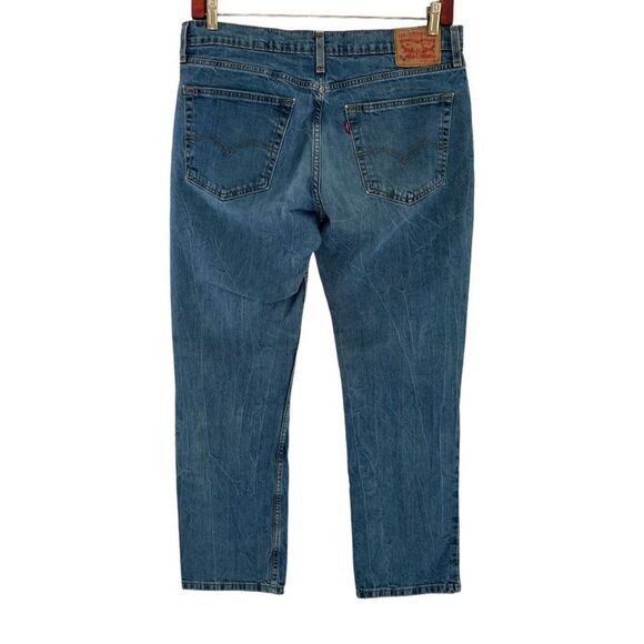 Levi’s 514 Jeans Classic Straight Fit Blue Jeans Men’s Size 36 X 30 - Picture 2 of 6